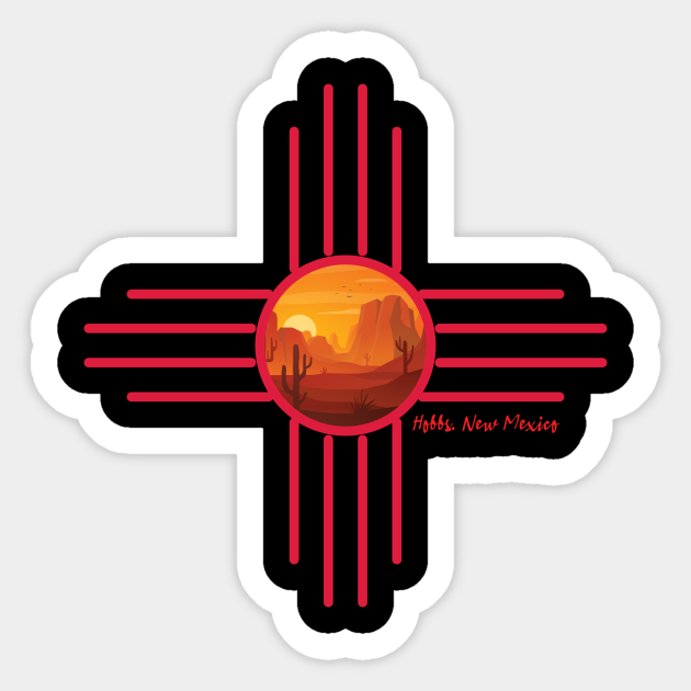 Hobbs New Mexico Hobbs New Mexico Sticker TeePublic